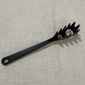 Tailor Made Spaghetti Pasta Measuring Spoon Server Fork Black Nylon 11"